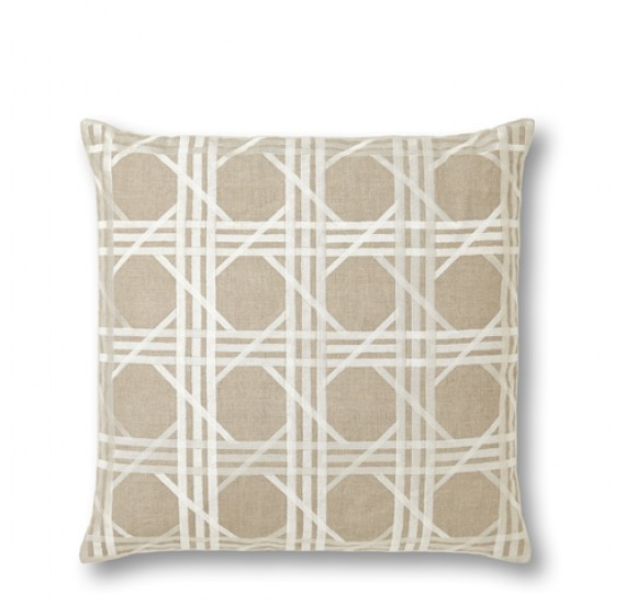 linen cane pillow cover